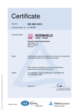 ファイルのプレビュー画像 Quality management ROEMHELD - ISO 9001:2015